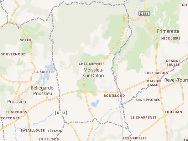 Plan de Moissieu-sur-Dolon