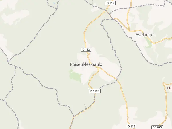 Plan de Poiseul-lès-Saulx