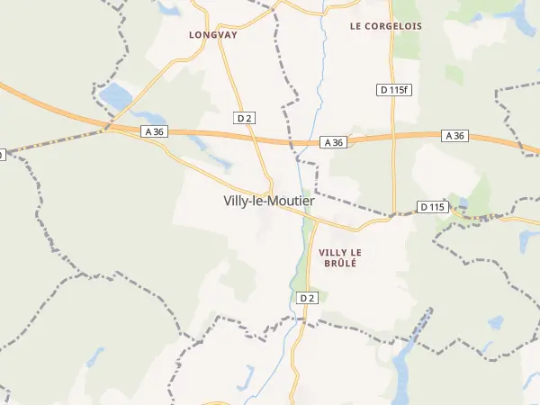 Plan de Villy-le-Moutier