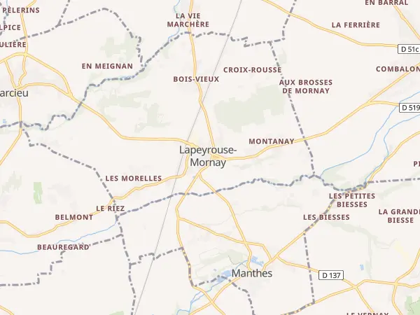 Plan de Lapeyrouse-Mornay