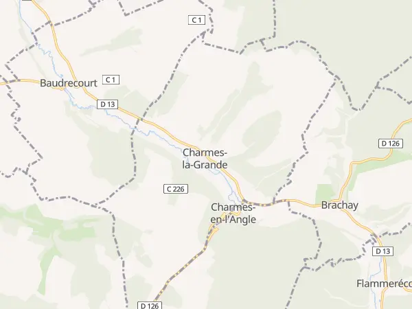 Plan de Charmes-la-Grande