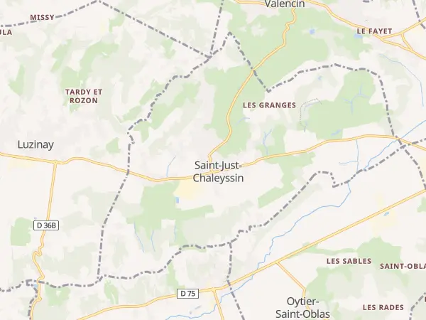 Plan de Saint-Just-Chaleyssin