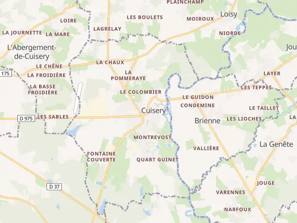 Plan de Cuisery