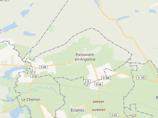 Plan de Passavant-en-Argonne
