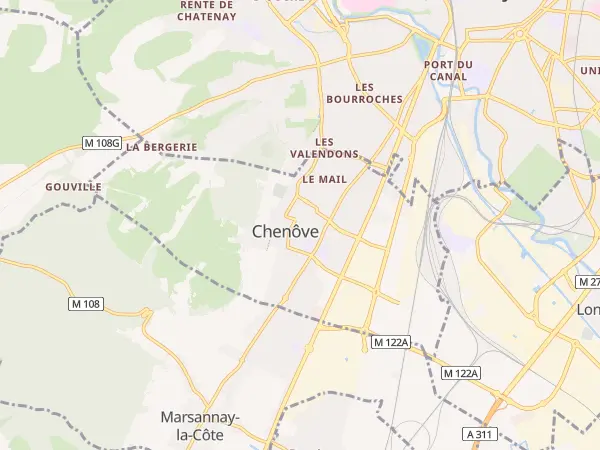 Plan de Chenôve