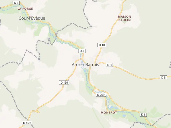 Plan de Arc-en-Barrois