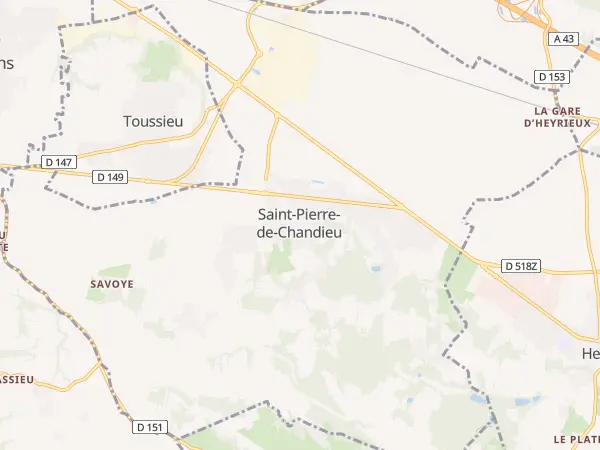 Plan de Saint-Pierre-de-Chandieu
