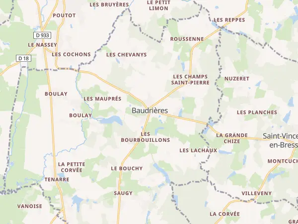 Plan de Baudrières