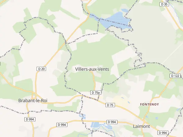 Plan de Villers-aux-Vents
