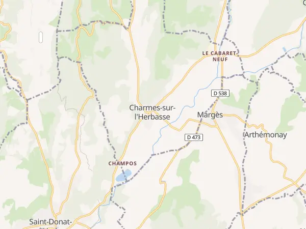 Plan de Charmes-sur-l’Herbasse