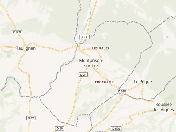 Plan de Montbrison-sur-Lez