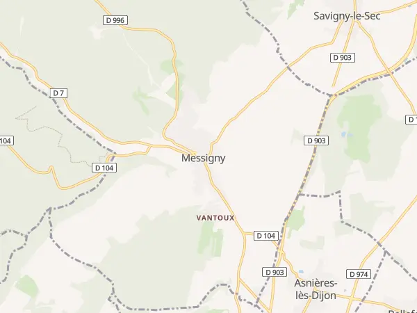 Plan de Messigny-et-Vantoux