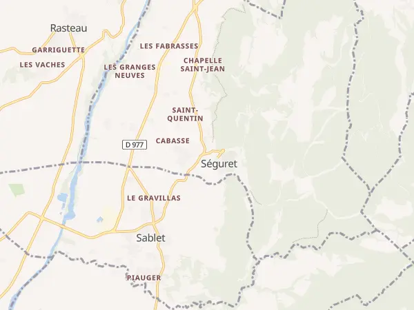 Plan de Séguret
