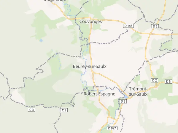 Plan de Beurey-sur-Saulx
