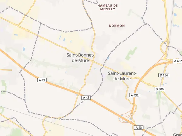 Plan de Saint-Bonnet-de-Mure