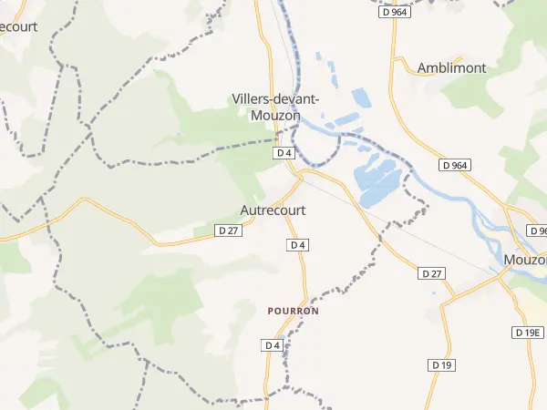 Plan de Autrecourt-et-Pourron