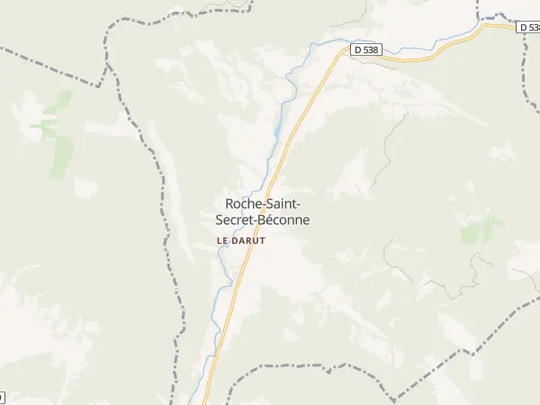 Plan de Roche-Saint-Secret-Béconne