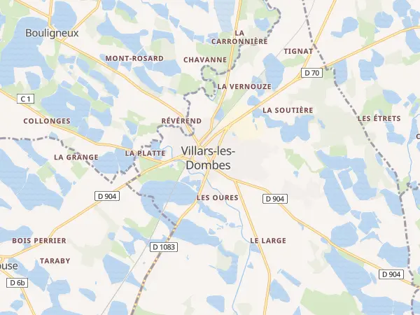 Plan de Villars-les-Dombes