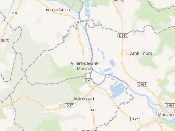 Plan de Villers-devant-Mouzon