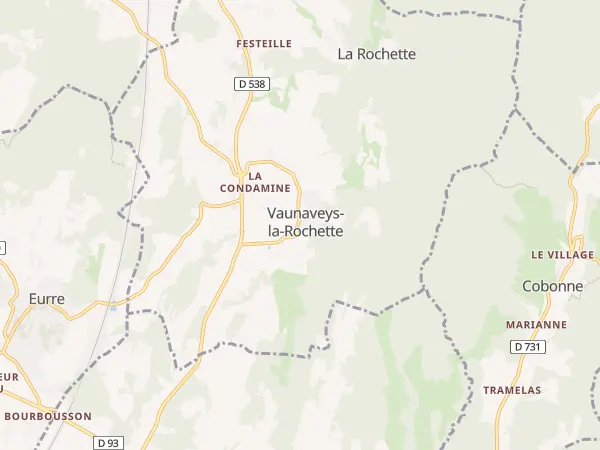 Plan de Vaunaveys-la-Rochette