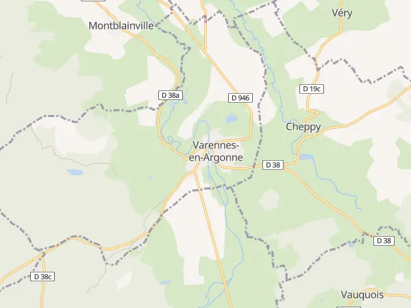 Plan de Varennes-en-Argonne