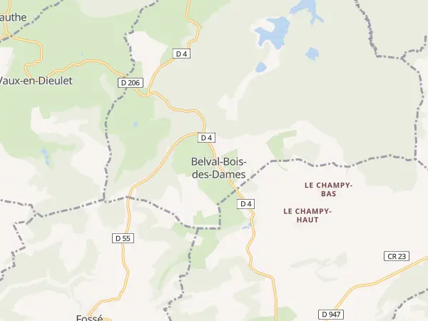 Plan de Belval-Bois-des-Dames