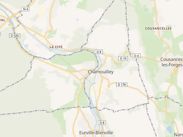 Plan de Roches-sur-Marne
