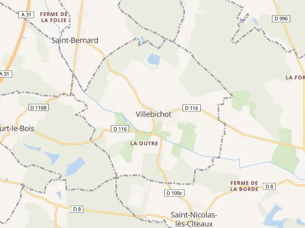 Plan de Villebichot