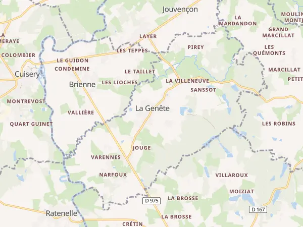 Plan de La Genête