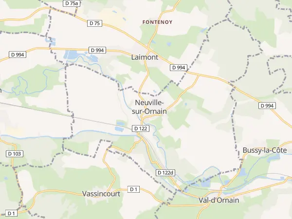 Plan de Neuville-sur-Ornain