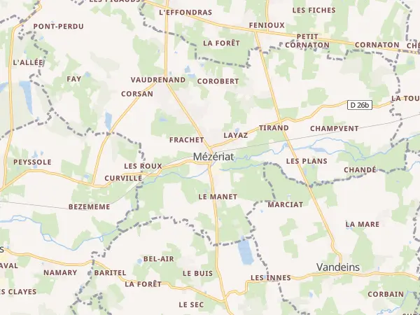 Plan de Mézériat
