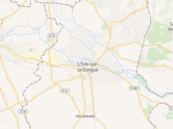 Plan de L’Isle-sur-la-Sorgue