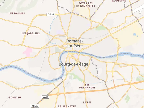 Plan de Bourg-de-Péage