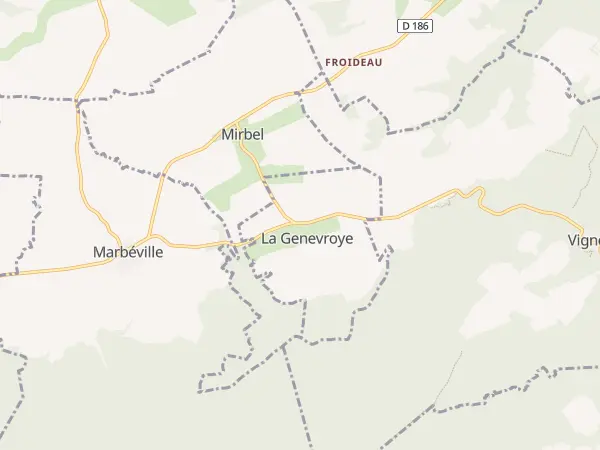 Plan de La Genevroye