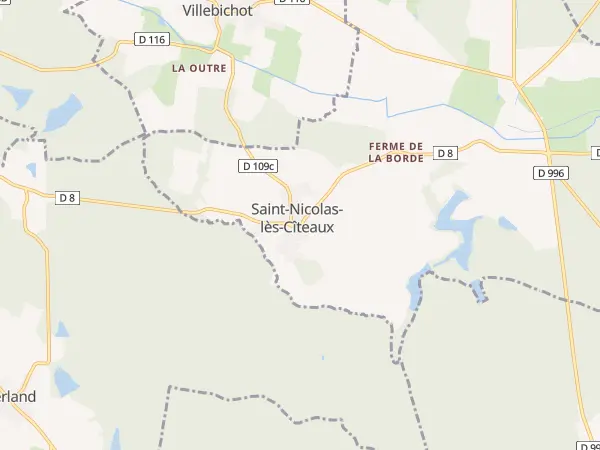 Plan de Saint-Nicolas-lès-Cîteaux
