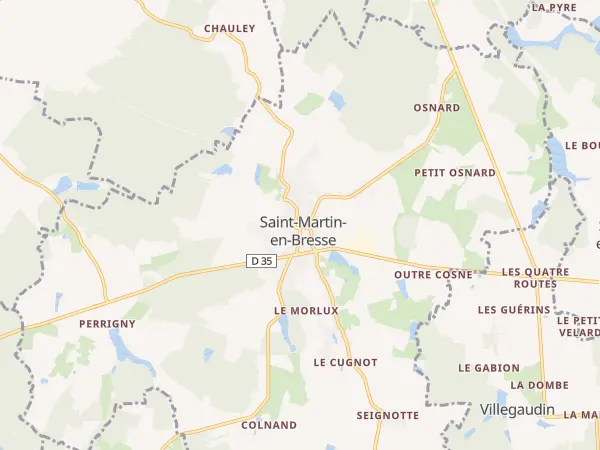 Plan de Saint-Martin-en-Bresse