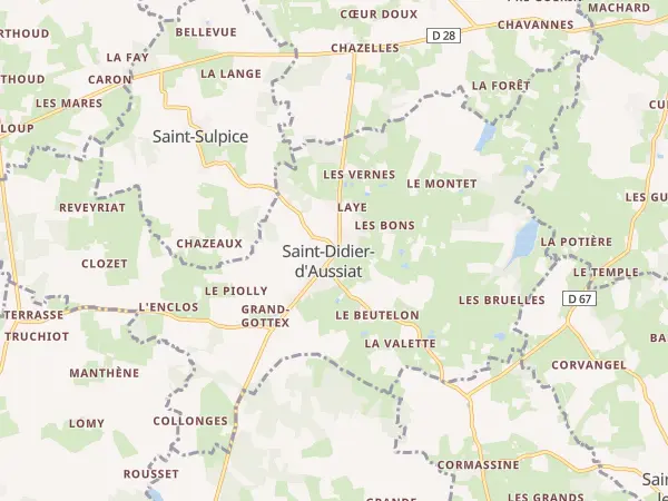 Plan de Saint-Didier-d’Aussiat