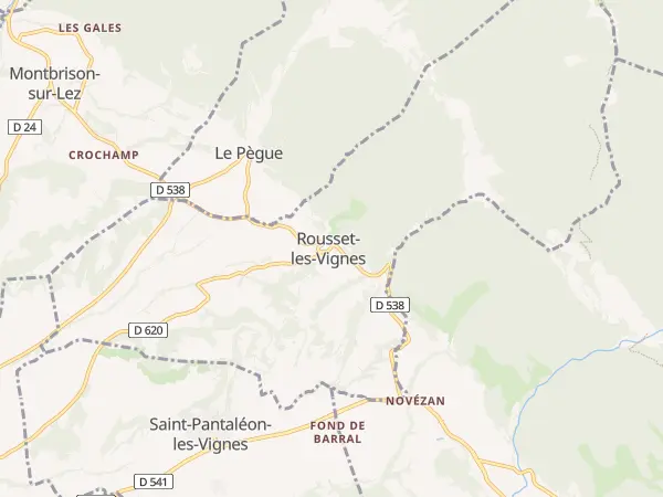 Plan de Rousset-les-Vignes