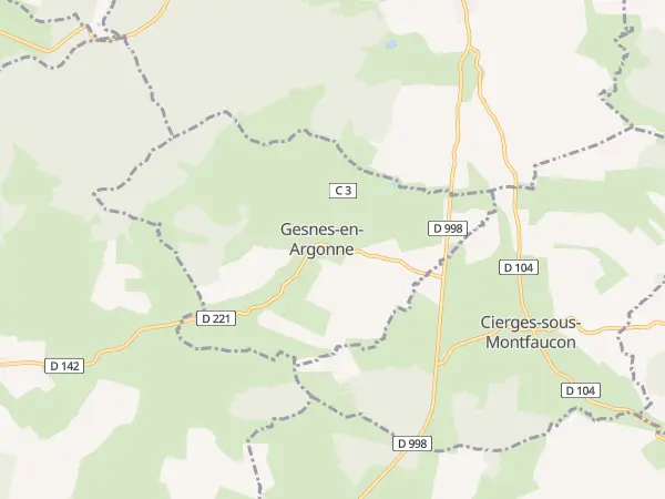 Plan de Gesnes-en-Argonne