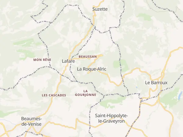 Plan de La Roque-Alric