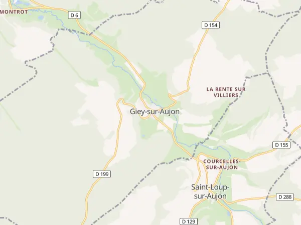 Plan de Giey-sur-Aujon