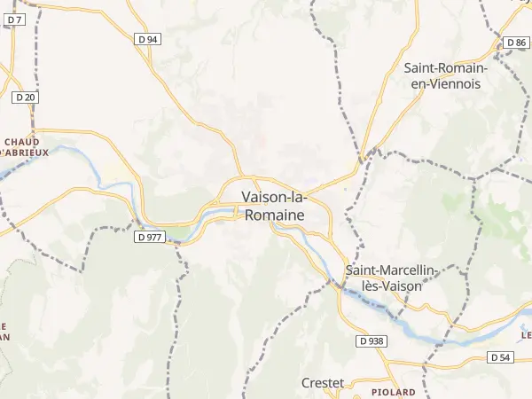 Plan de Vaison-la-Romaine