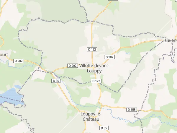 Plan de Villotte-devant-Louppy