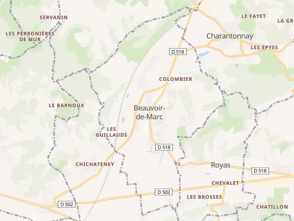 Plan de Beauvoir-de-Marc