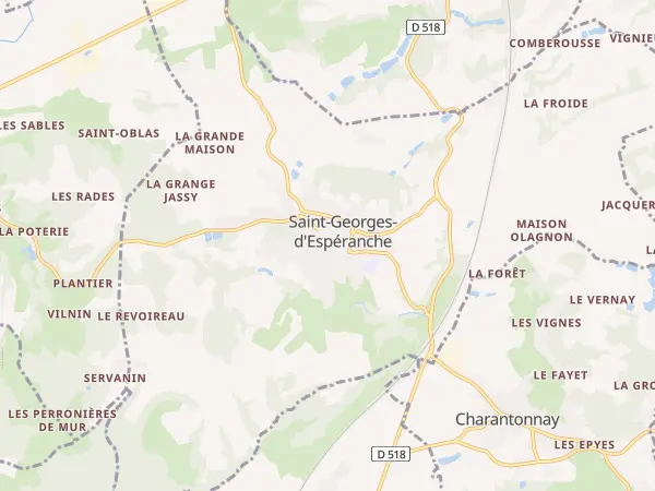 Plan de Saint-Georges-d’Espéranche