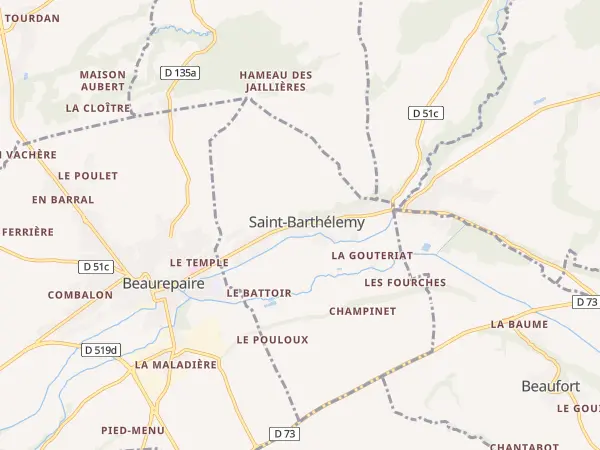 Plan de Saint-Barthélemy