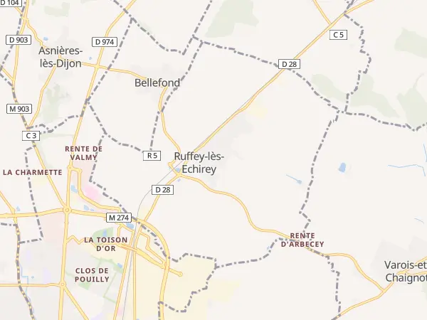 Plan de Ruffey-lès-Echirey