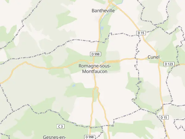 Plan de Romagne-sous-Montfaucon