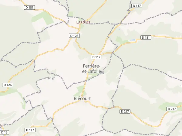 Plan de Ferrière-et-Lafolie