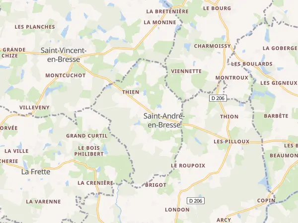 Plan de Saint-André-en-Bresse